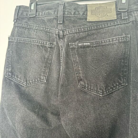 Harley Davidson black jeans size 10L - Picture 4 of 6